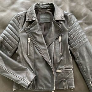 ALLSAINTS | LEATHER HUXLEY BIKER | SIZE 4